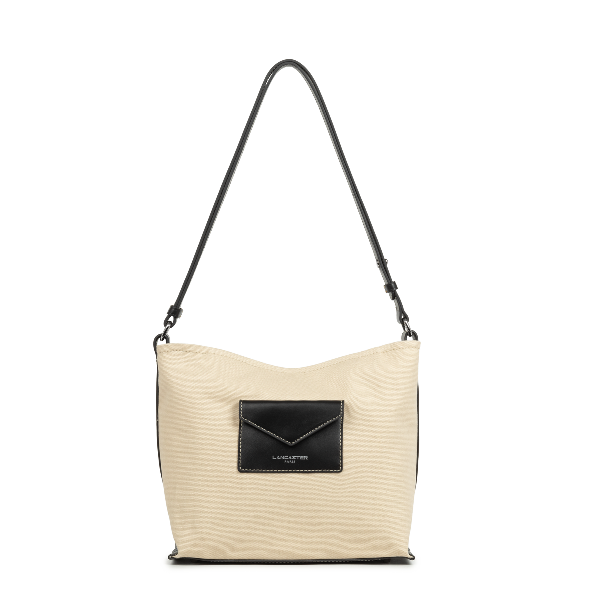 sac seau - canvas kba #couleur_beige-noir