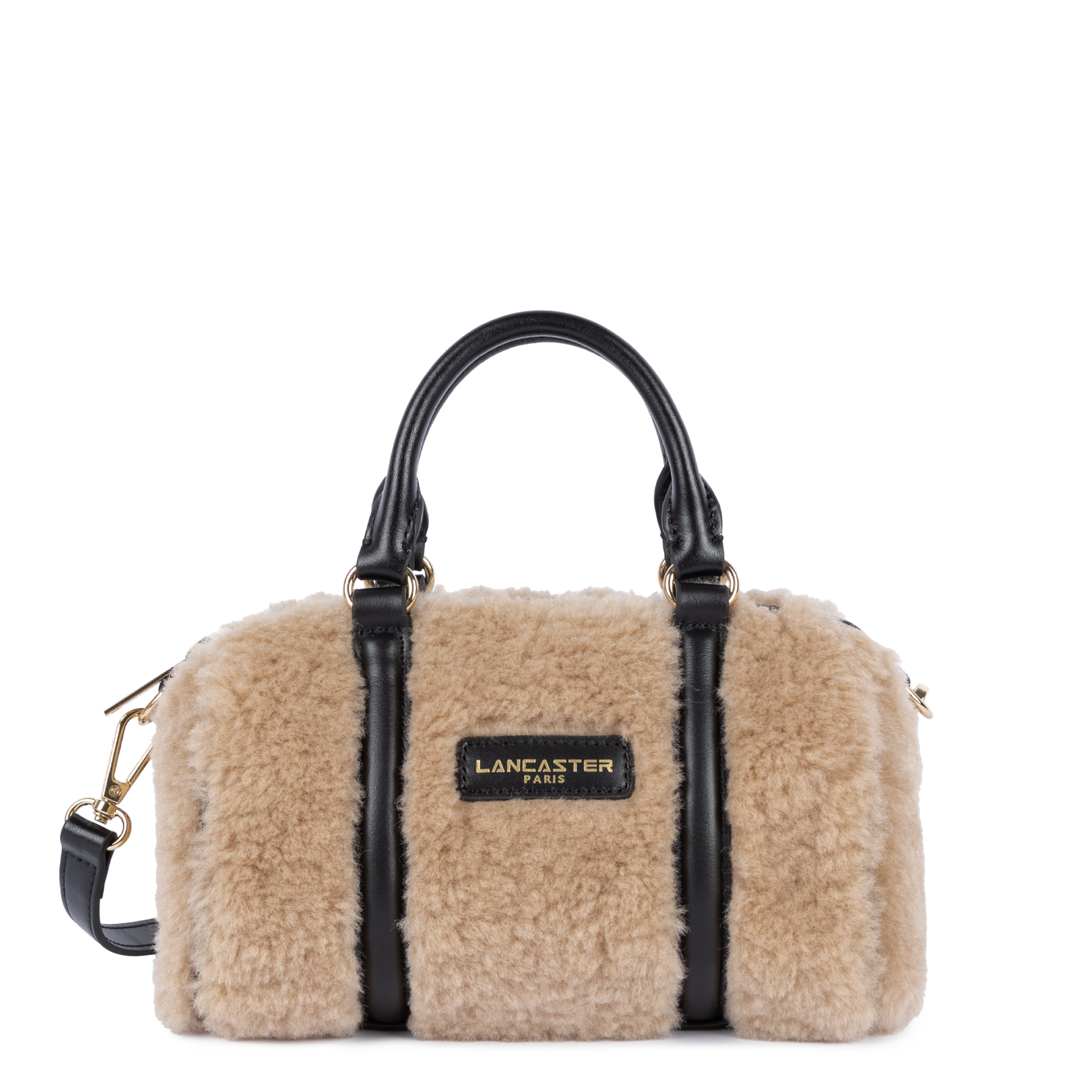 petit sac polochon - moumoute #couleur_beige-noir