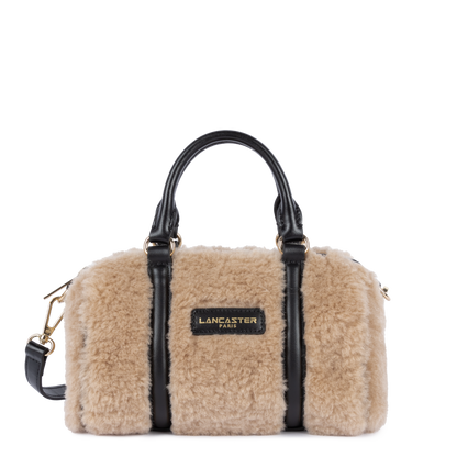 petit sac polochon - moumoute #couleur_beige-noir