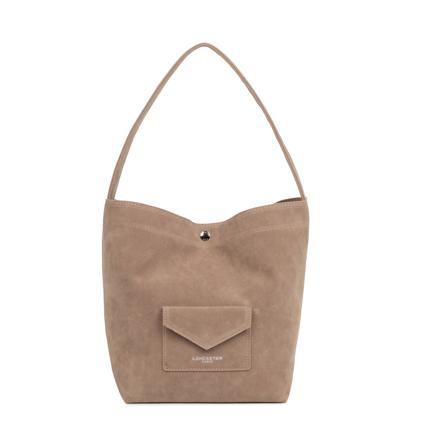 mini sac seau - suédine kba #couleur_beige-fonc