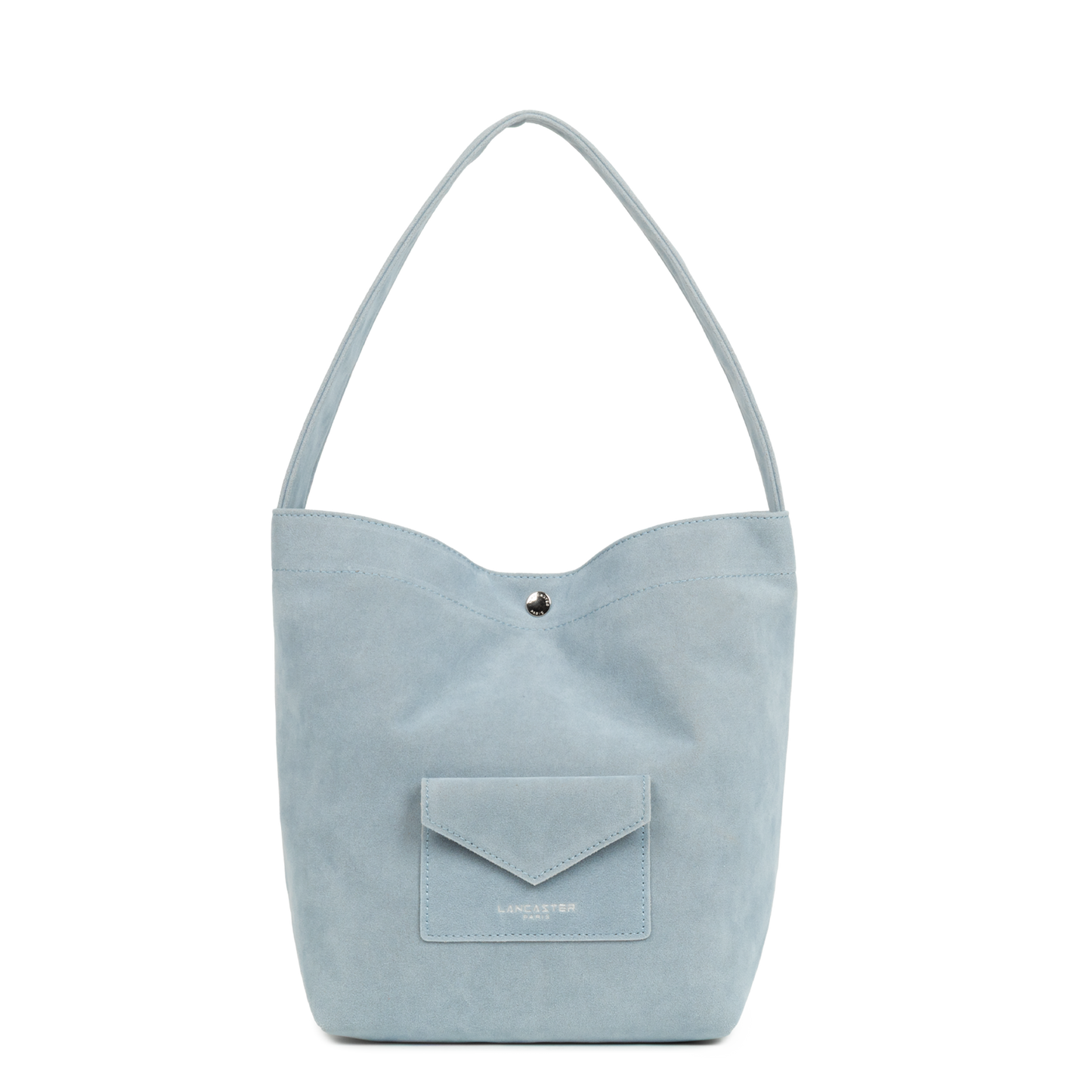 mini sac seau - suédine kba #couleur_bleu-fum
