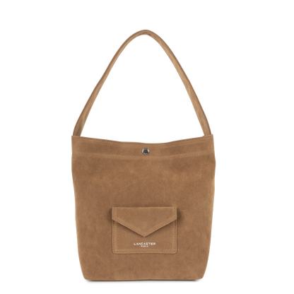 mini sac seau - suédine kba #couleur_camel