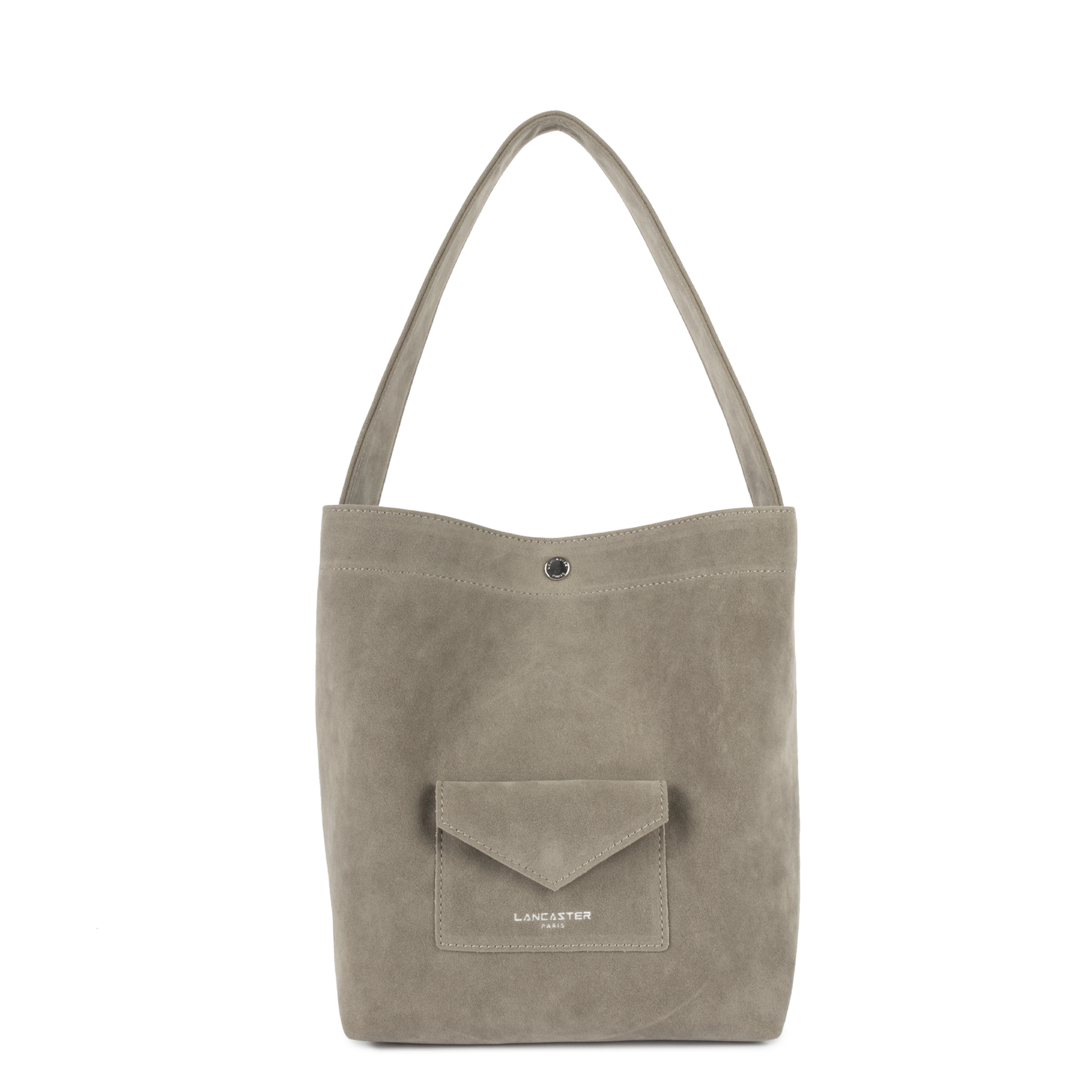 mini sac seau - suédine kba #couleur_gris