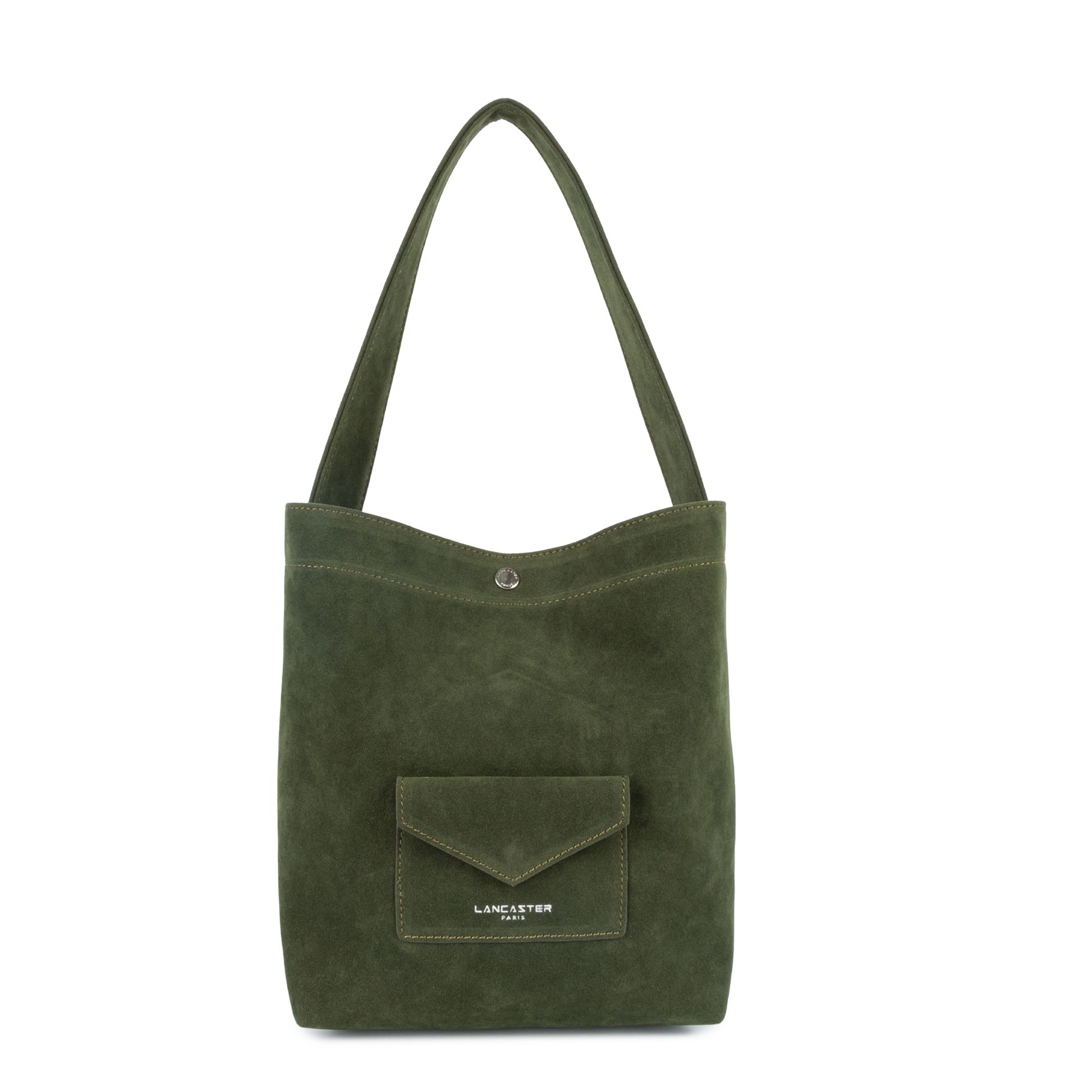 mini sac seau - suédine kba #couleur_kaki