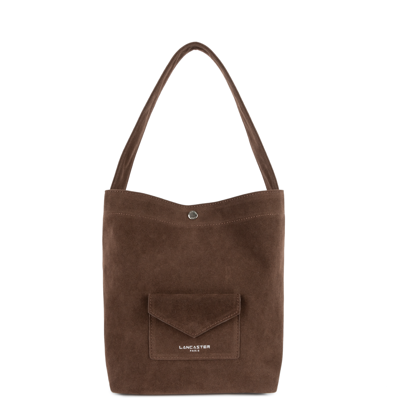 mini sac seau - suédine kba #couleur_marron