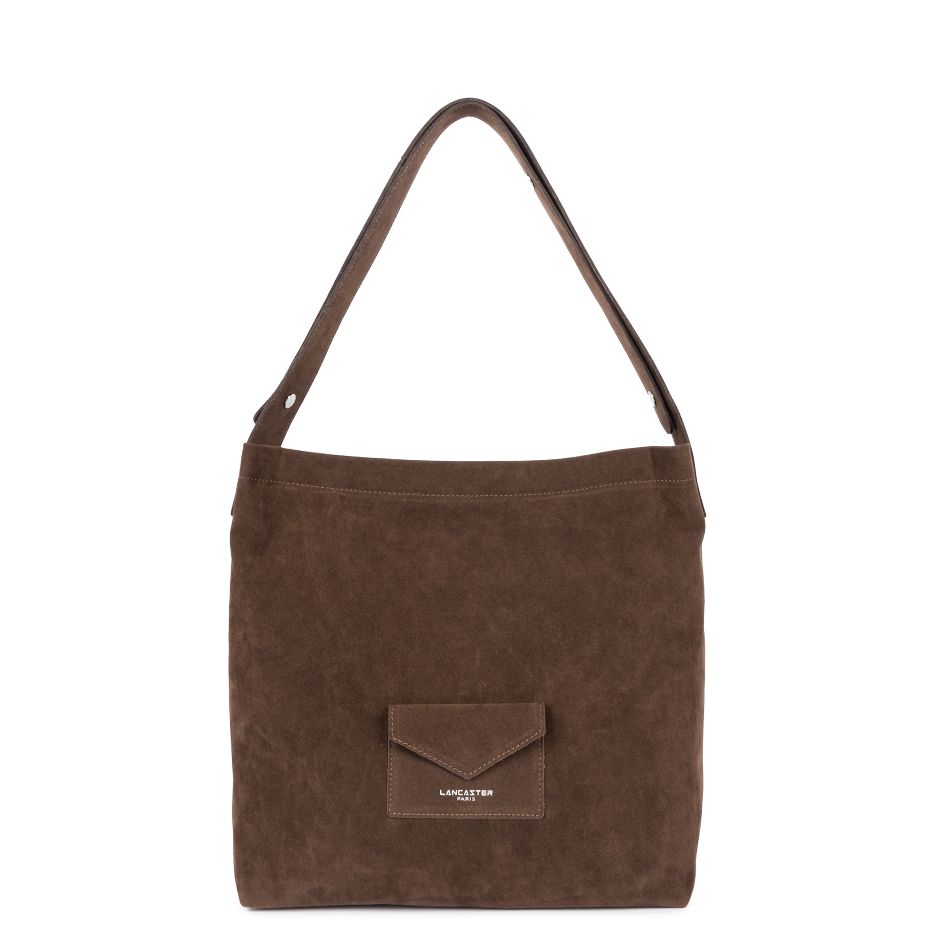 sac seau - suédine kba #couleur_marron