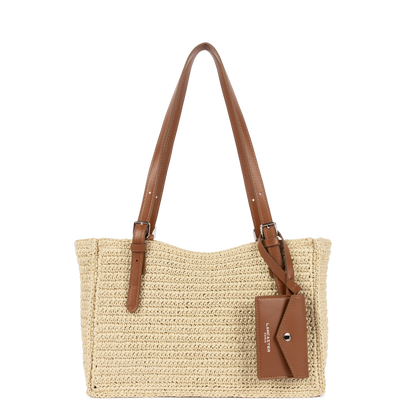 sac cabas épaule - playa #couleur_camel