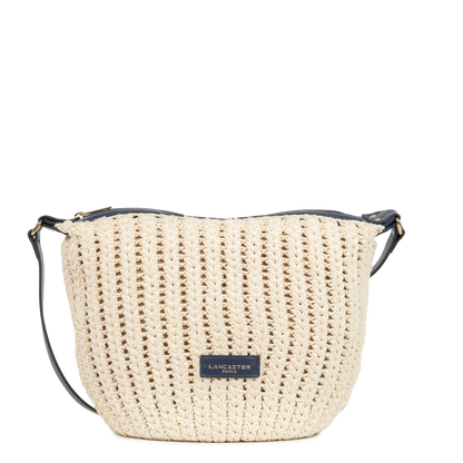 sac besace - tressé coton #couleur_bleu