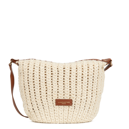 sac besace - tressé coton #couleur_camel