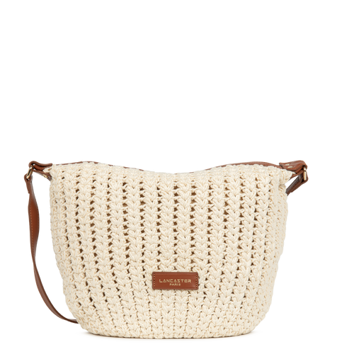 sac besace - tressé coton #couleur_camel