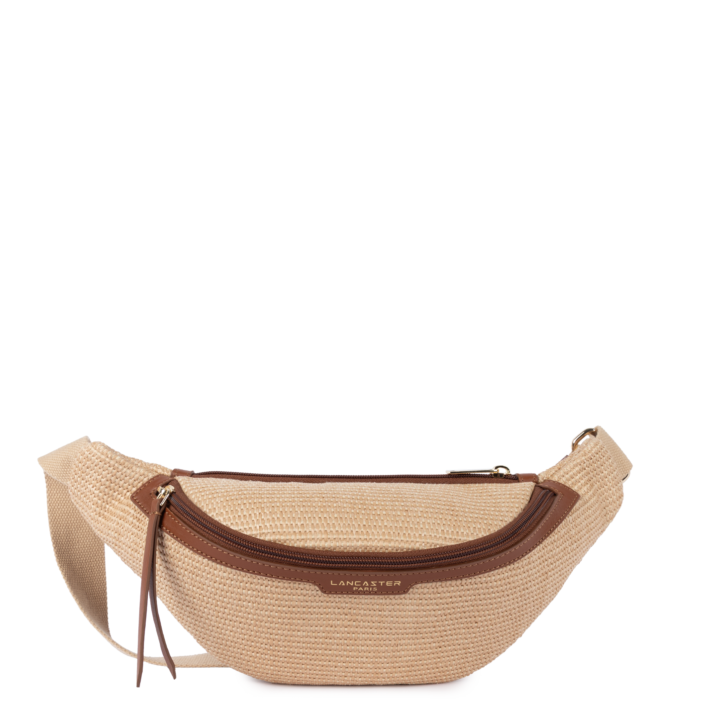 sac banane - mini osier #couleur_cognac