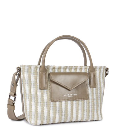 Mini sac cabas main - KBA Marinière Osier