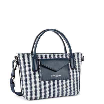 Mini sac cabas main - KBA Marinière Osier