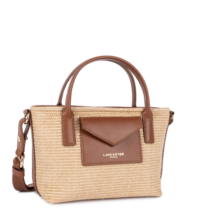 Mini sac cabas main - KBA Marinière Osier
