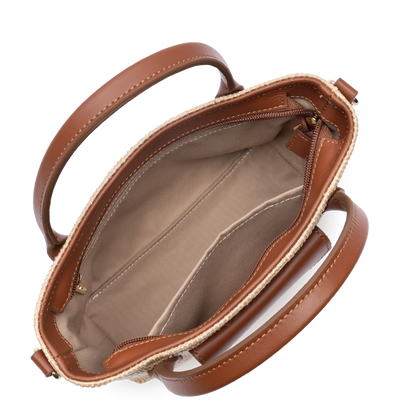 Mini sac cabas main - KBA Marinière Osier