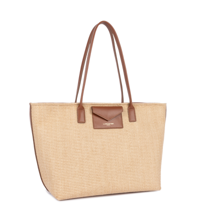 Sac cabas épaule - KBA Marinière Osier