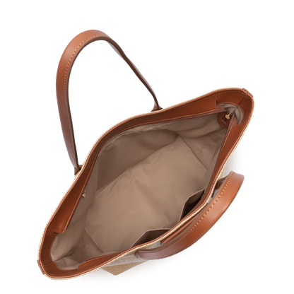 Sac cabas épaule - KBA Marinière Osier