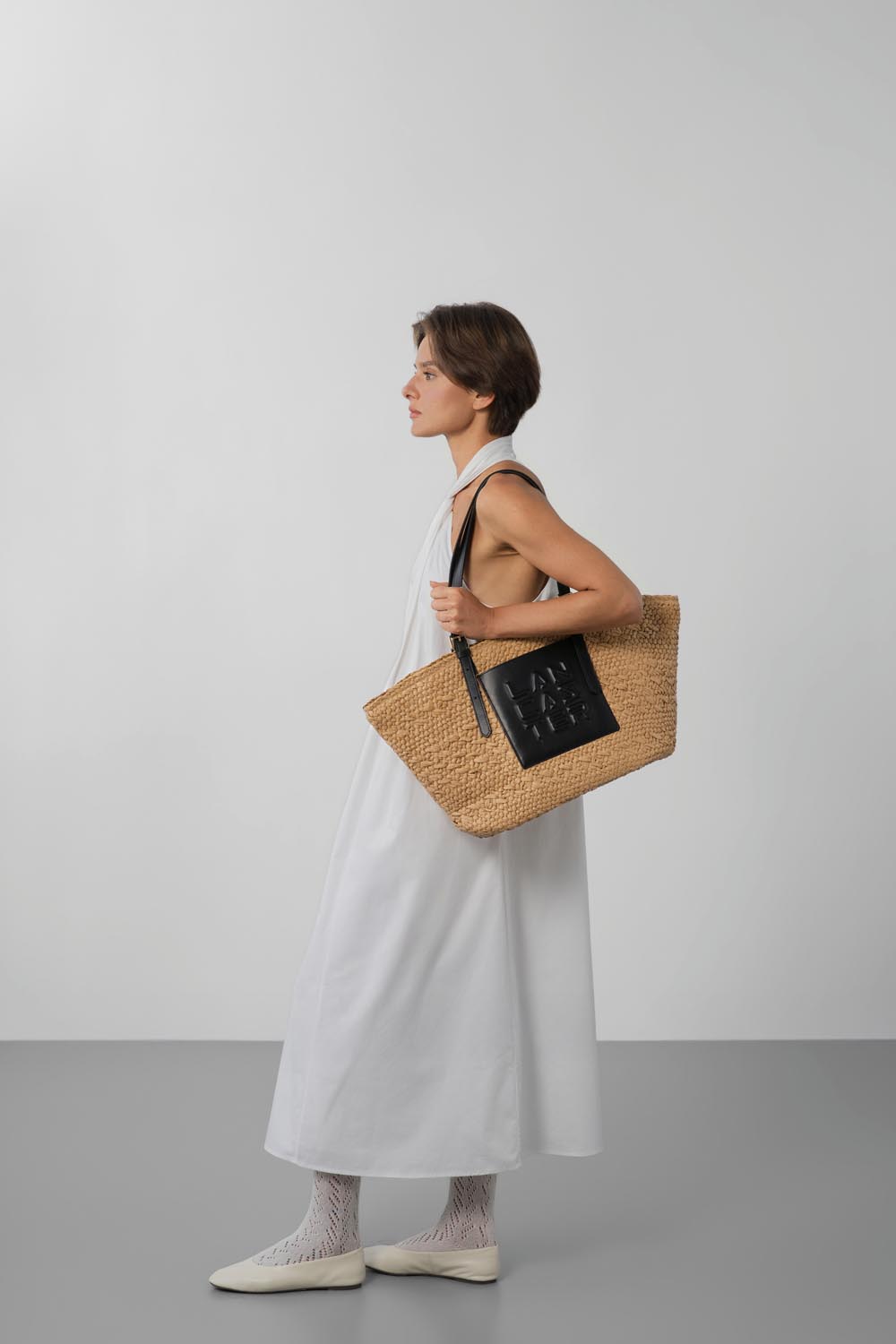 Grand sac cabas épaule - Le panier