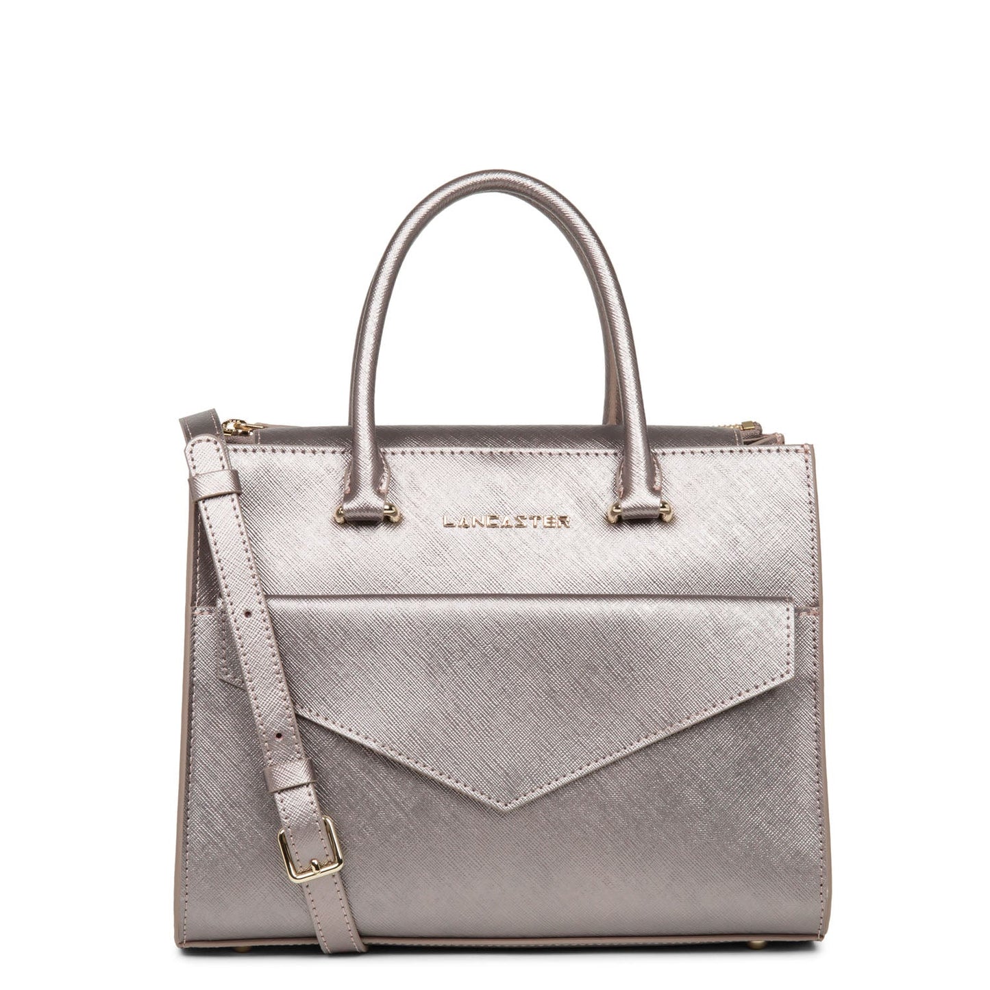sac à main - saffiano signature #couleur_or-rose