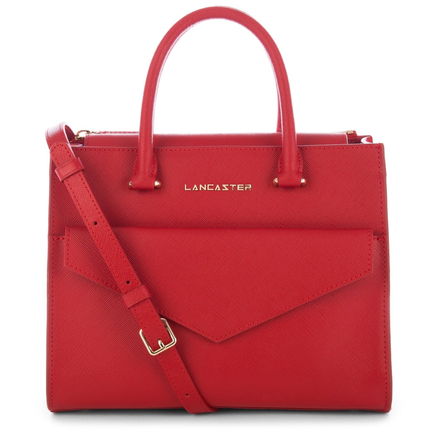 sac à main - saffiano signature #couleur_rouge