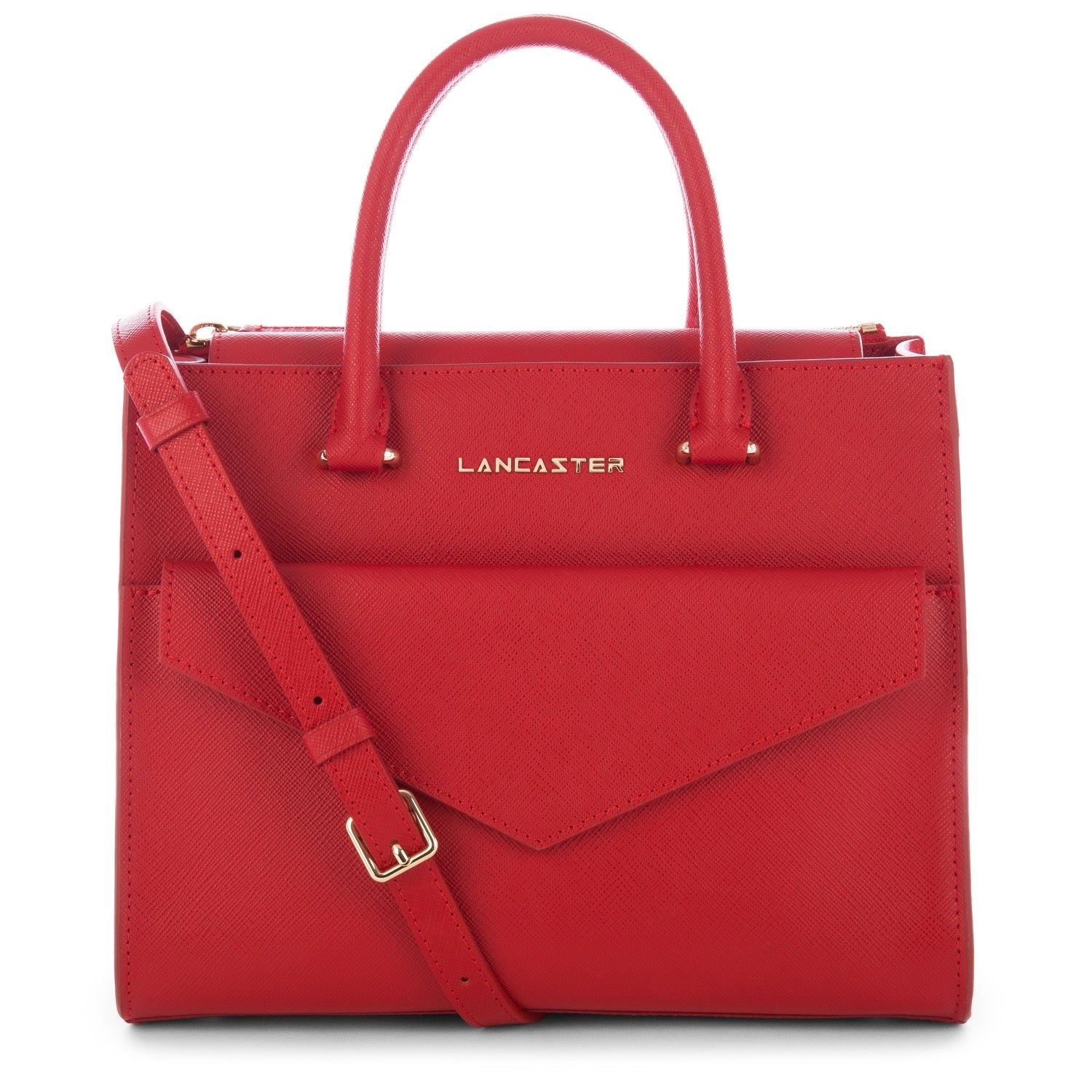 sac à main - saffiano signature #couleur_rouge