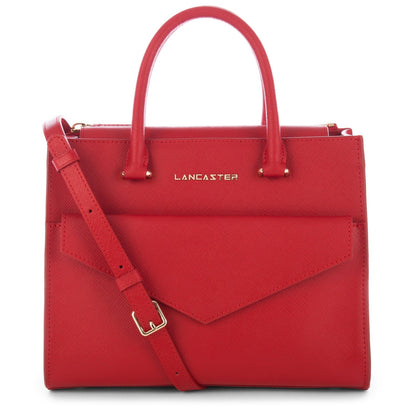 sac à main - saffiano signature #couleur_rouge