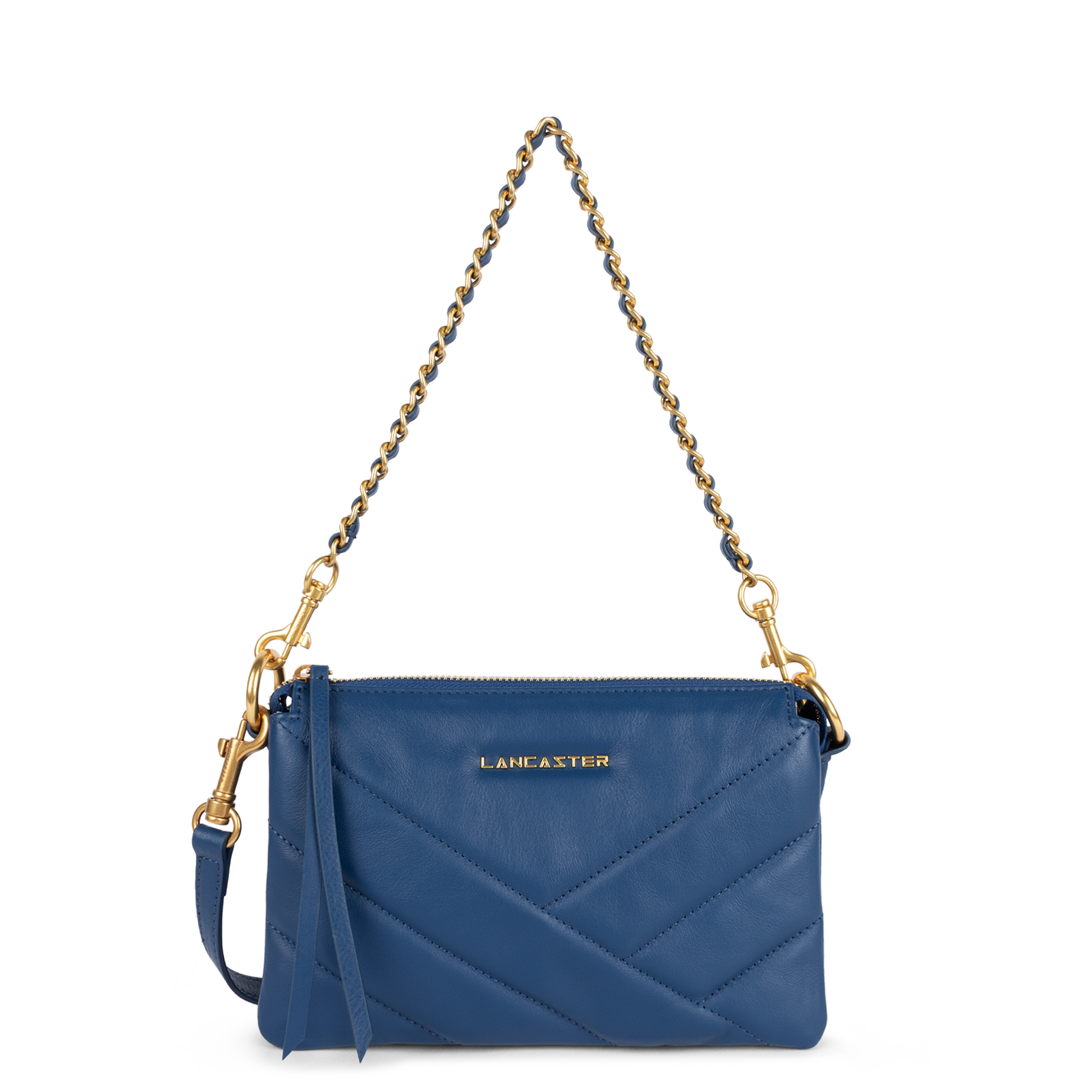 petite pochette - soft matelassé #couleur_bleu