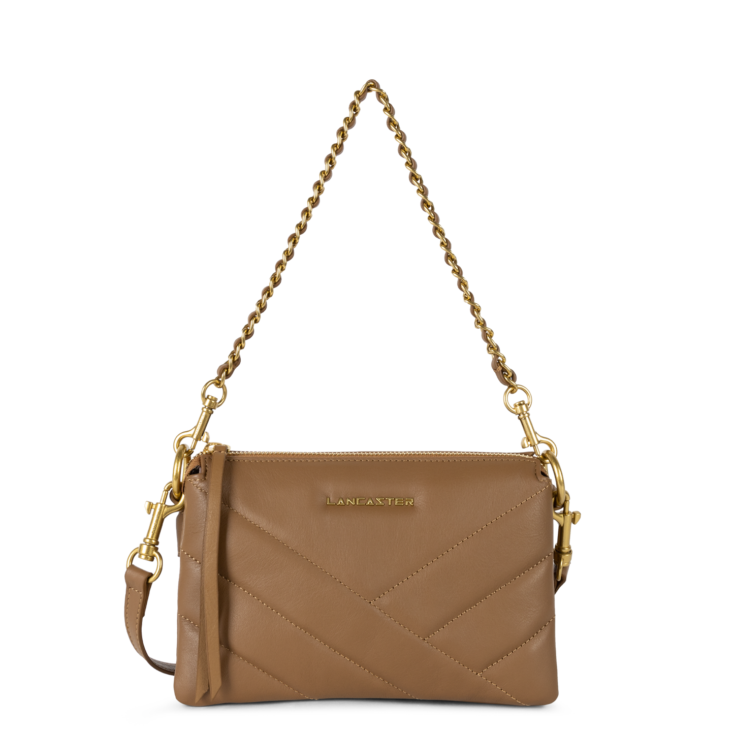 petite pochette - soft matelassé #couleur_camel