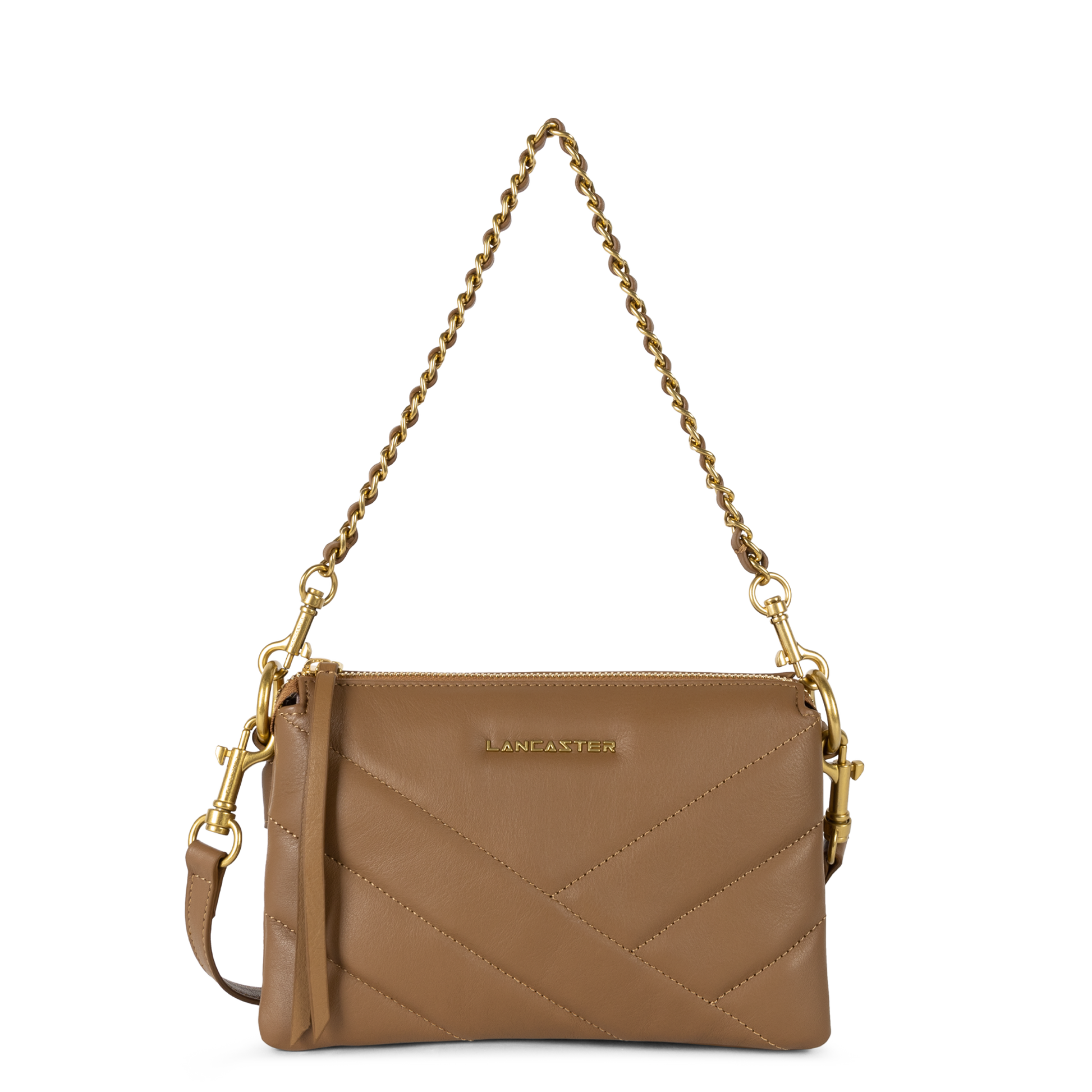 petite pochette - soft matelassé #couleur_camel