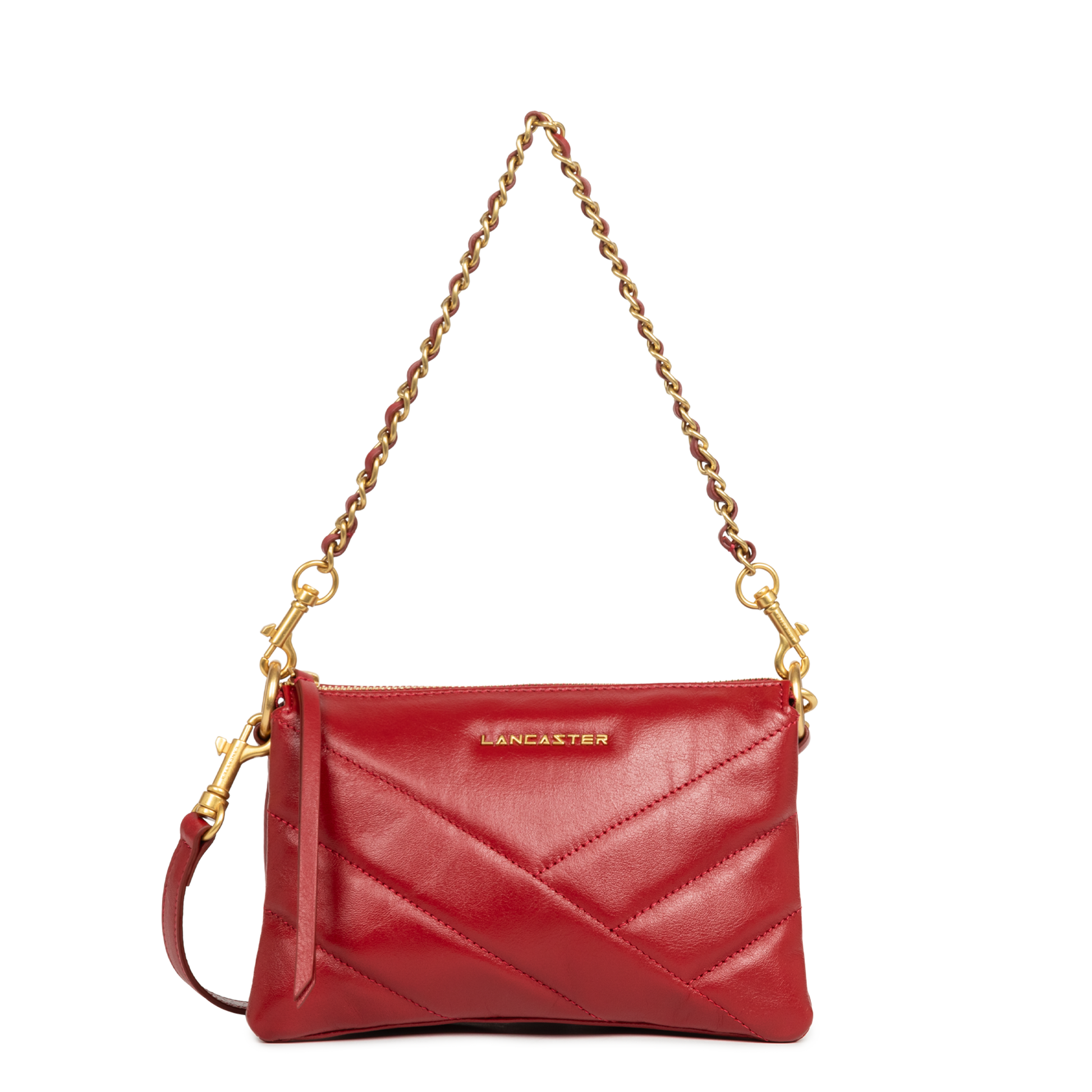 petite pochette - soft matelassé #couleur_carmin