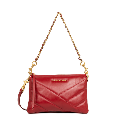 petite pochette - soft matelassé #couleur_carmin