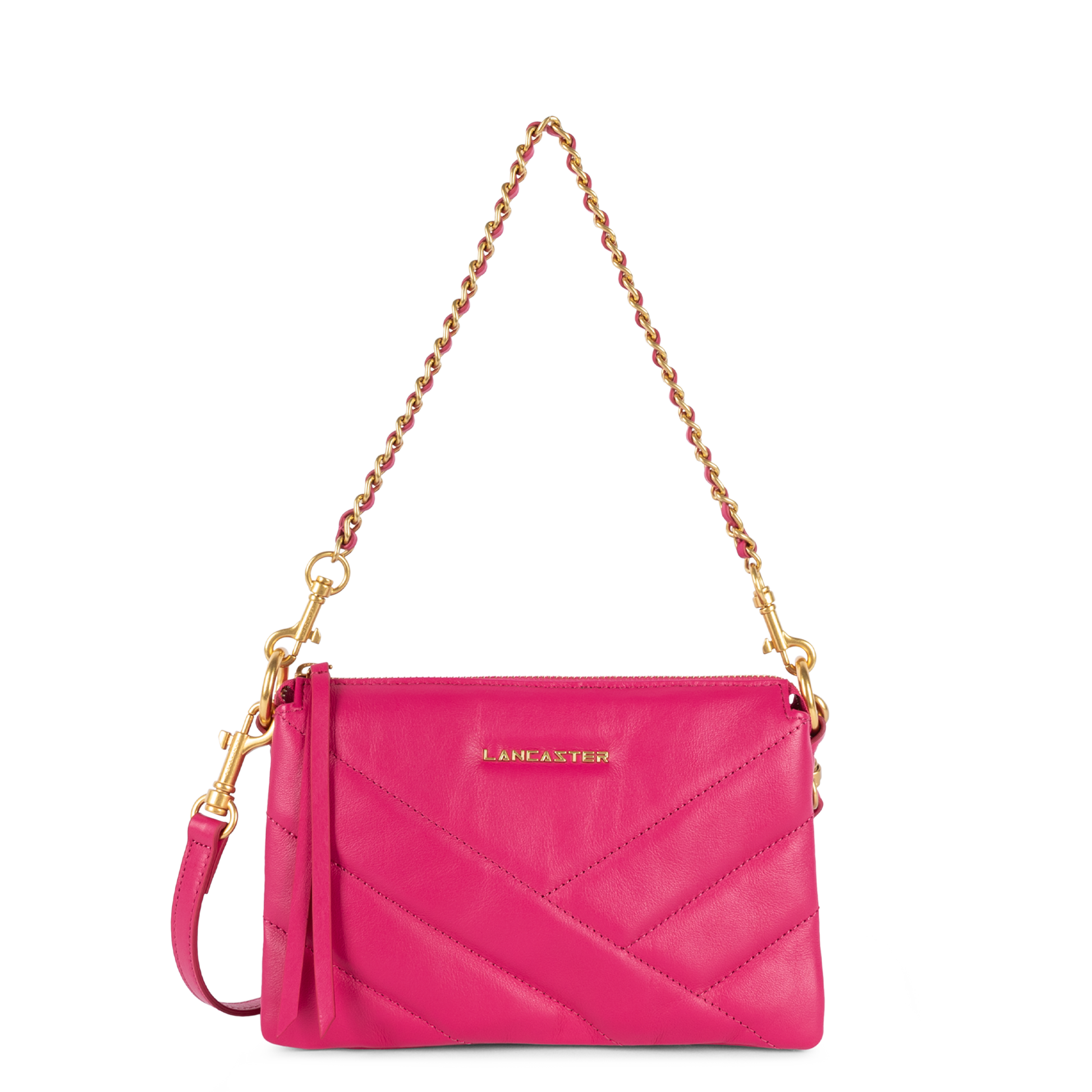 petite pochette - soft matelassé #couleur_fuxia
