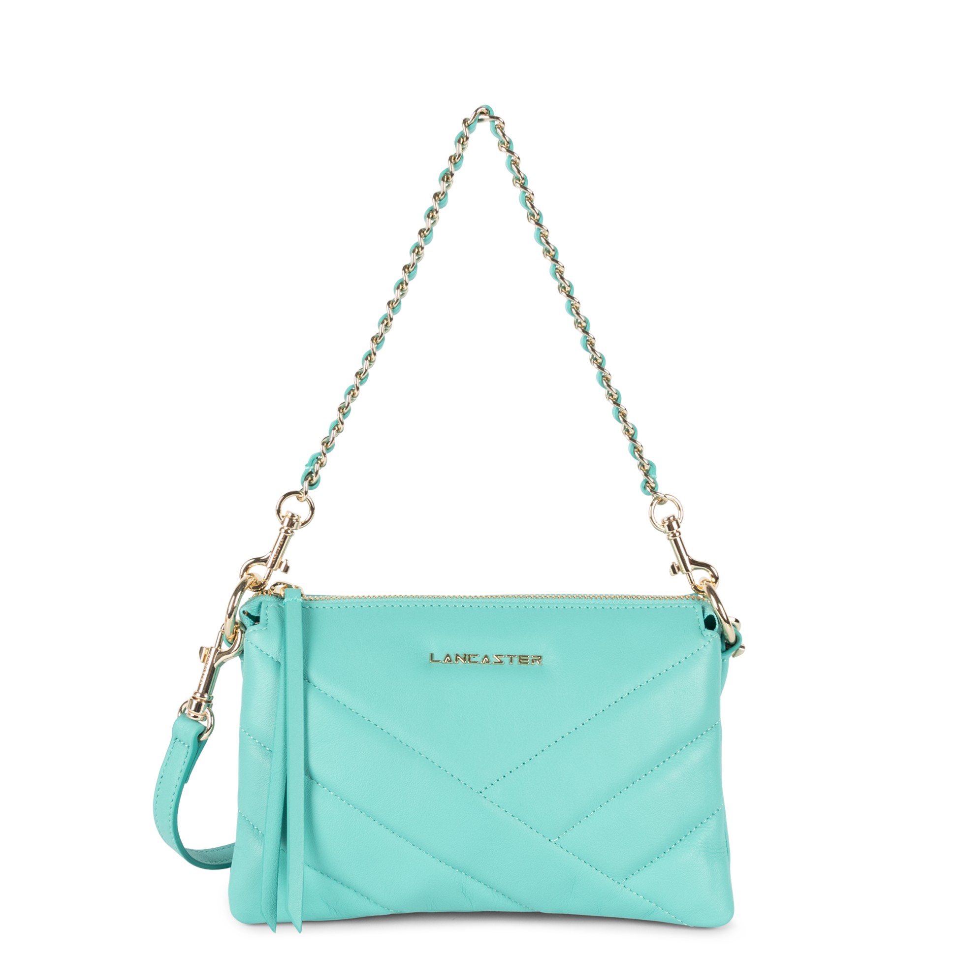 petite pochette - soft matelassé #couleur_lagon