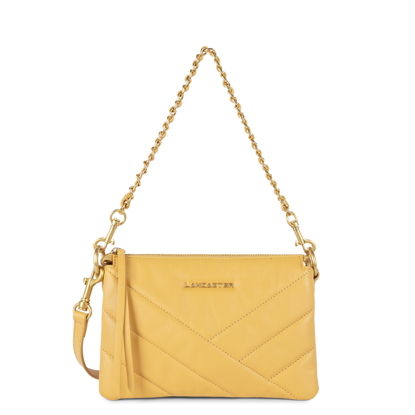 petite pochette - soft matelassé #couleur_ocre