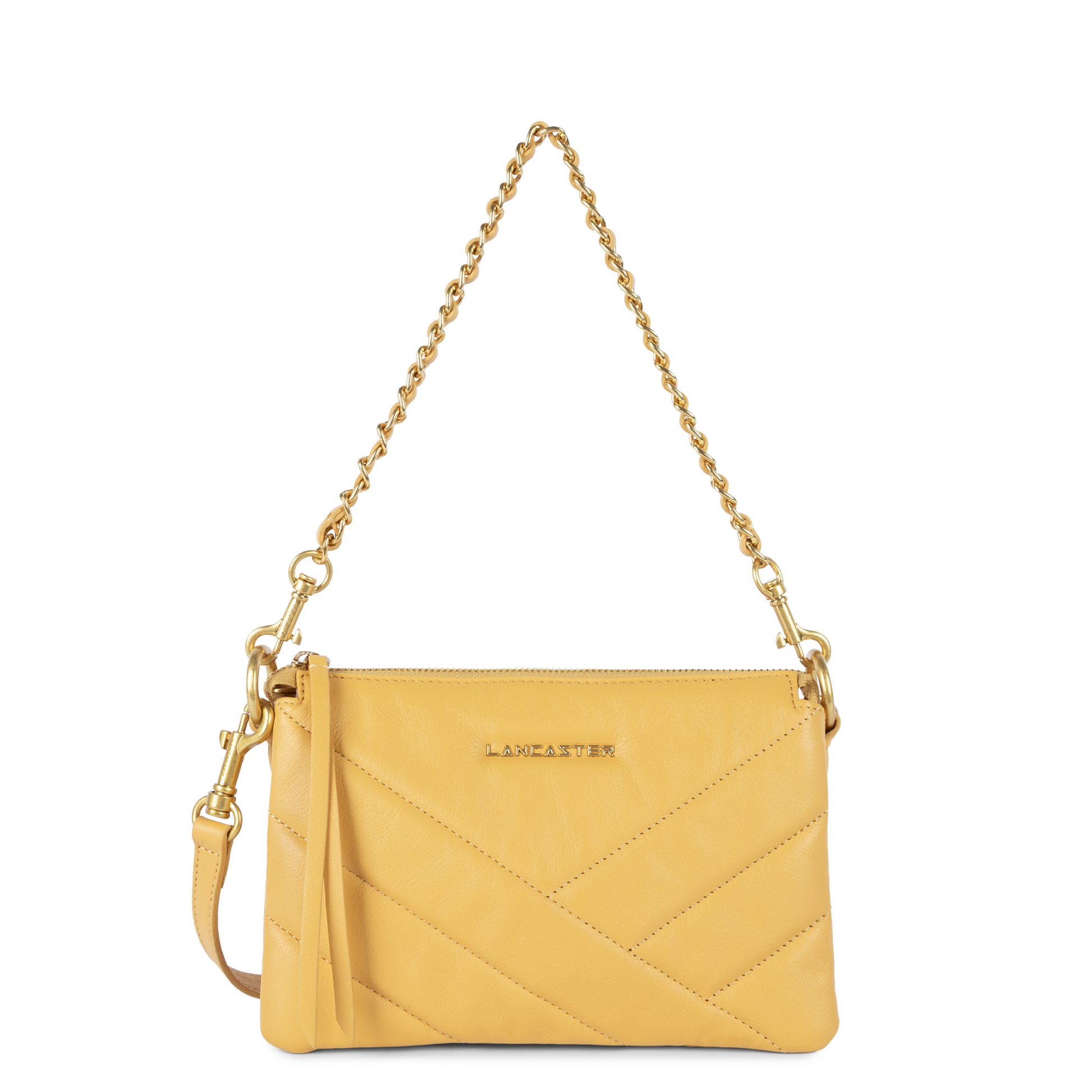 petite pochette - soft matelassé #couleur_ocre