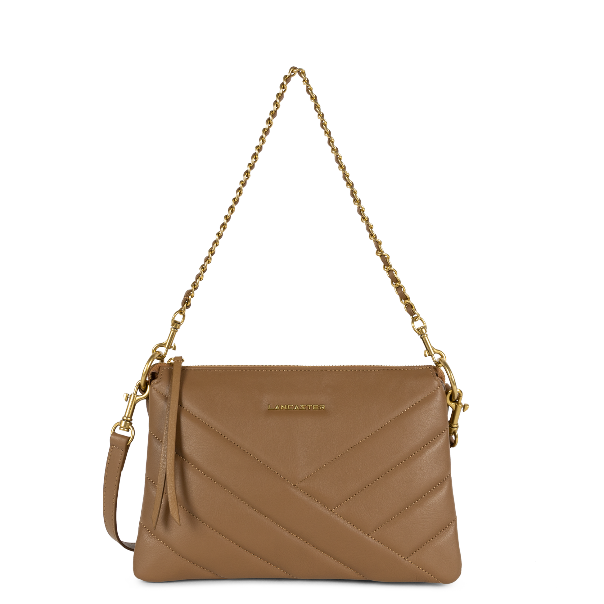 pochette - soft matelassé #couleur_camel