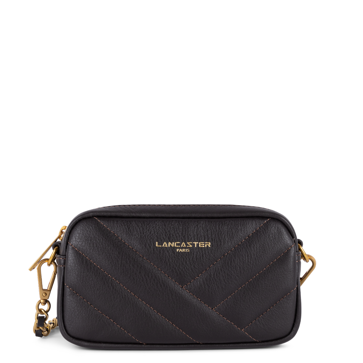 mini pochette smartphone - soft matelassé #couleur_marron
