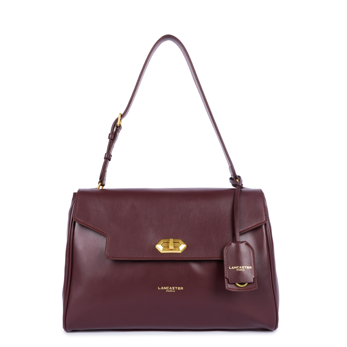 grand sac cabas épaule - donna grace #couleur_bordeaux