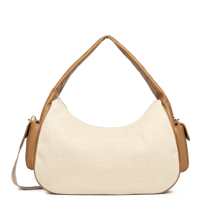 très grand sac de voyage - julia summer #couleur_camel-beige