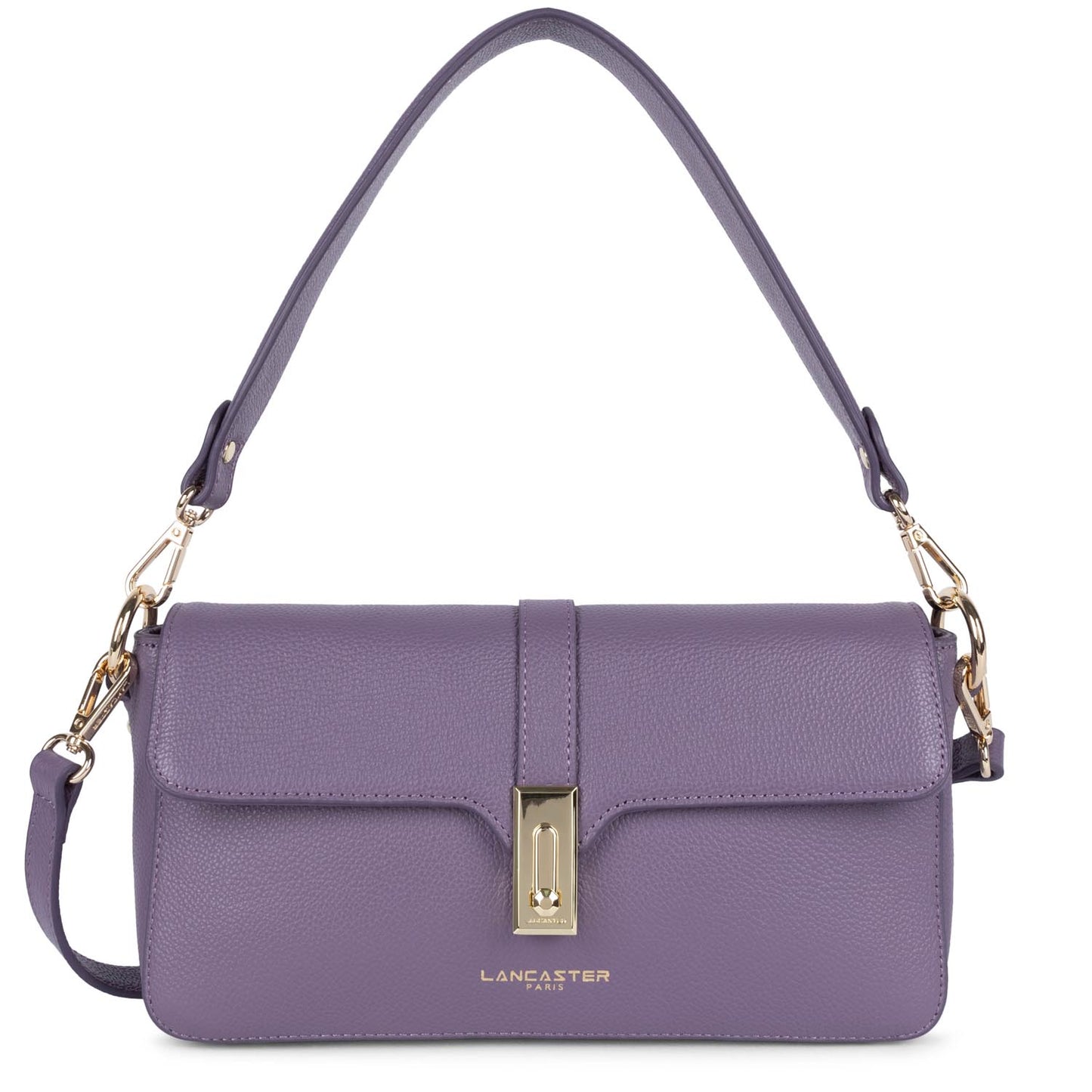 sac baguette - foulonné milano #couleur_mauve-fonc