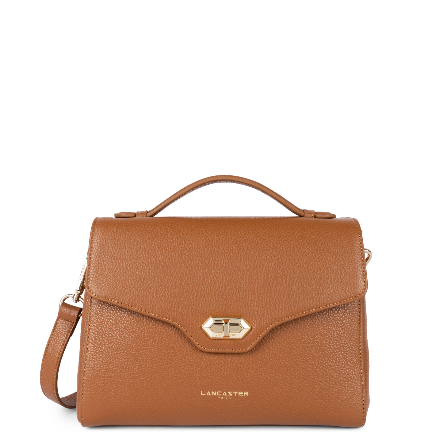 sac à main - foulonné milano #couleur_caramel
