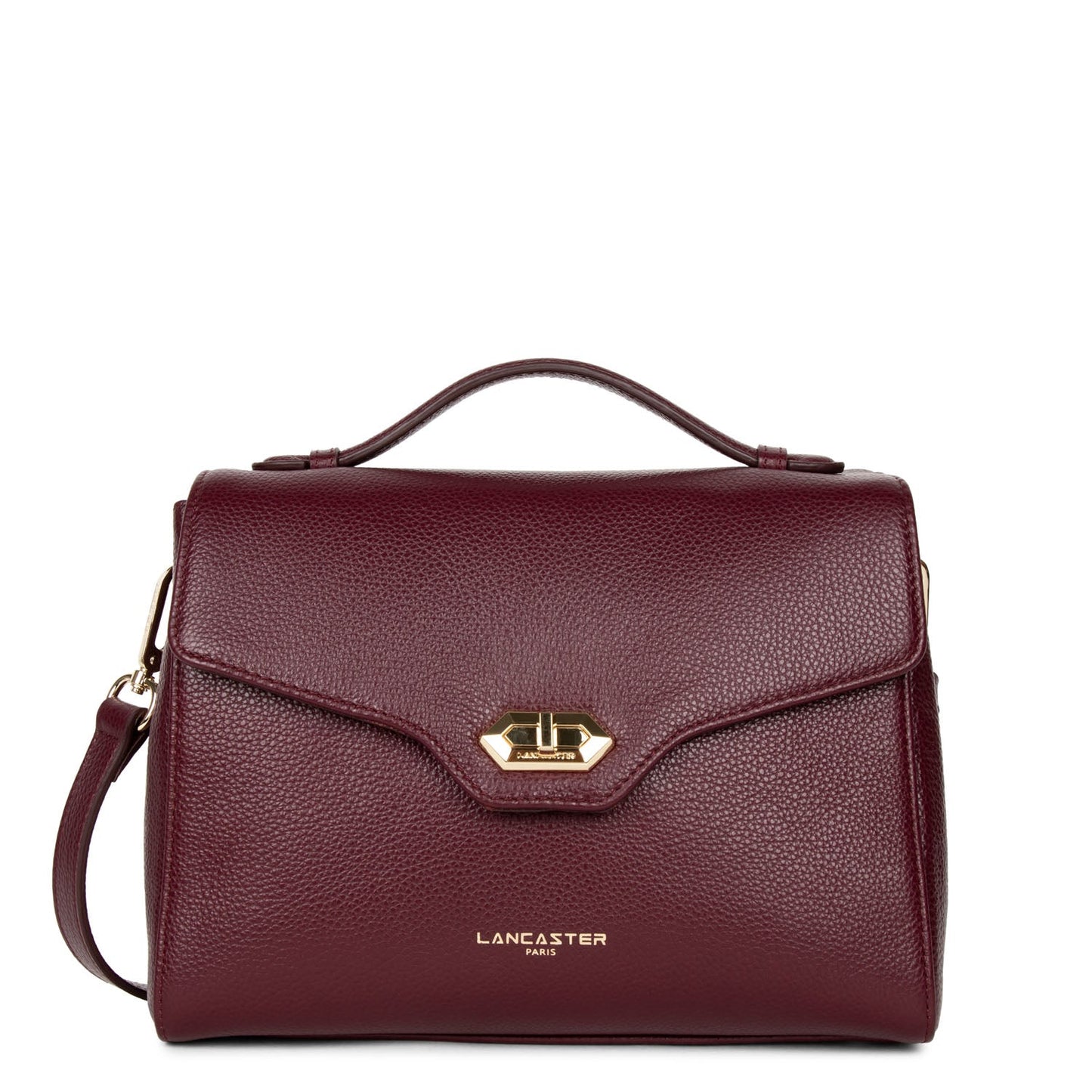 sac à main - foulonné milano #couleur_pourpre