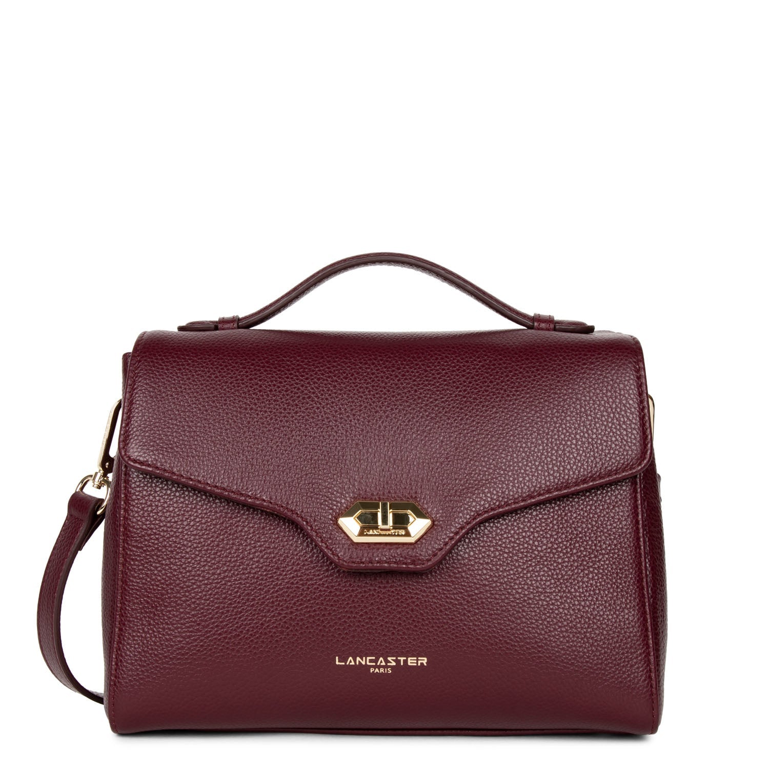 sac à main - foulonné milano #couleur_pourpre