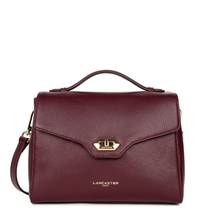 sac à main - foulonné milano #couleur_pourpre