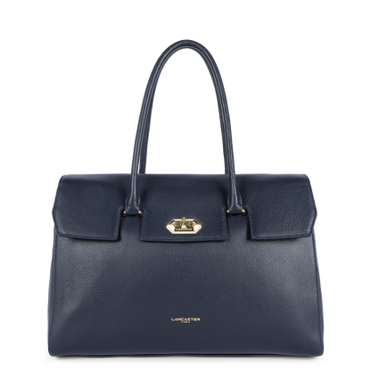 très grand sac cabas épaule - milano cosmos #couleur_bleu-fonc