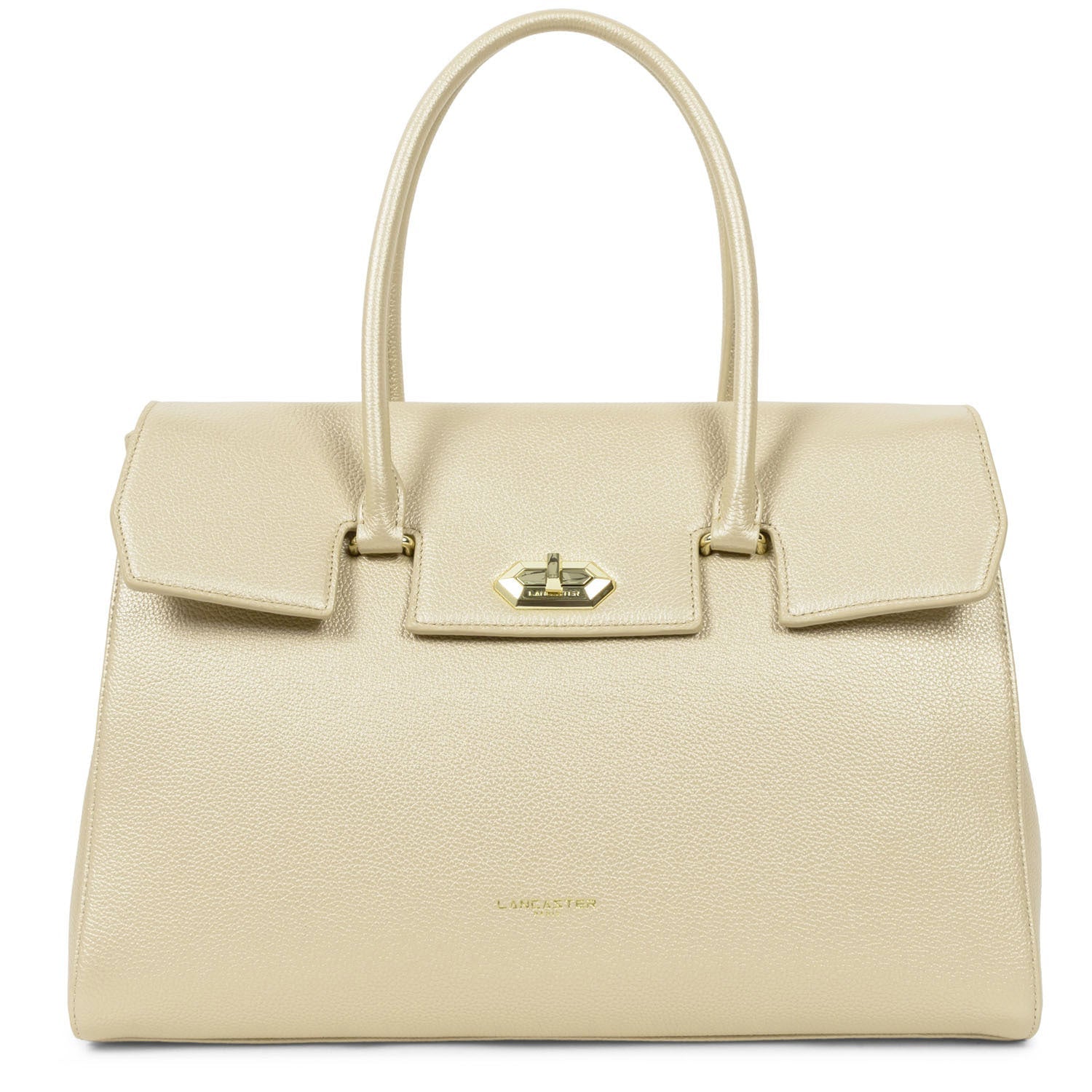 très grand sac cabas épaule - milano cosmos #couleur_or-ple