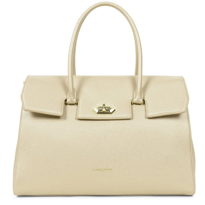 très grand sac cabas épaule - milano cosmos #couleur_or-ple