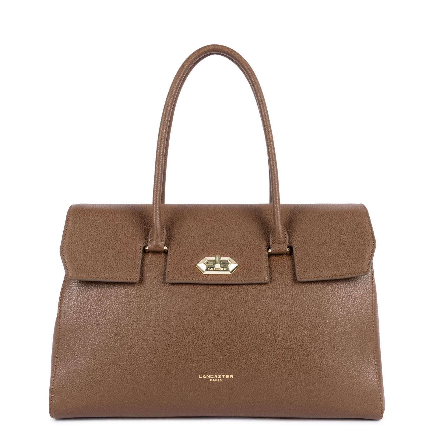 très grand sac cabas épaule - milano cosmos #couleur_chtaigne