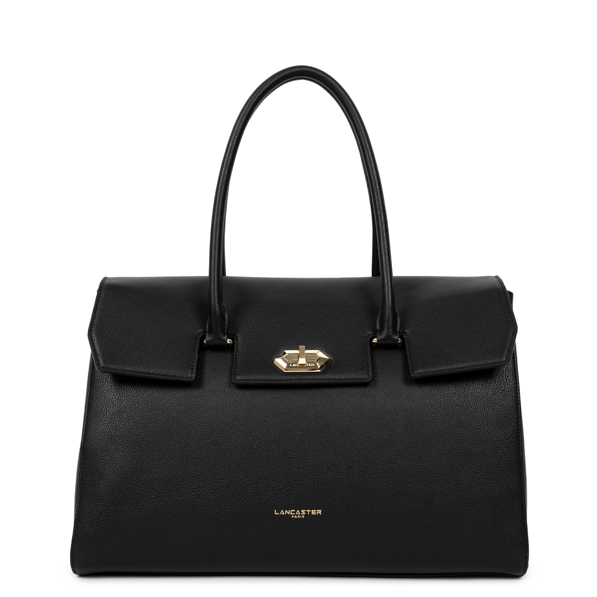 très grand sac cabas épaule - milano cosmos #couleur_noir