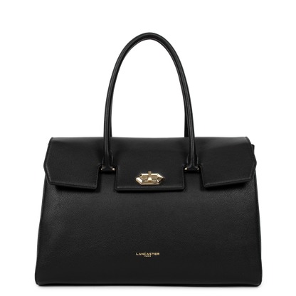 très grand sac cabas épaule - milano cosmos #couleur_noir